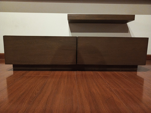 Mueble Para Tv Y Sonido Con Repisa Flotante, Madera. 