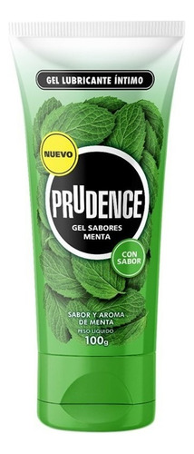 Prudence Menta Sabor Y Olor Lubricante Íntimo Gel 100 Gr.