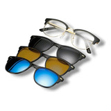 Lentes Graduable Con 5 Cambios Clips Polarizados Gafas