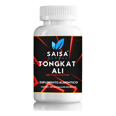 Tongkat Ali 100% Puro 120 Cápsulas | Saisa Herbal | Energía, Libido y Vitalidad Masculina | Meses sin interés