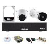 Kit Intelbras 2 Cameras 1120 Dvr 4 Canais Mhdx 1004c C/hd