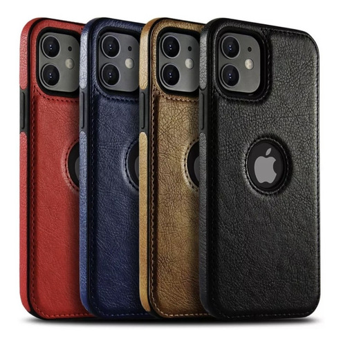 Carcasa Lujo Cuero Para iPhone 12 Pro Max