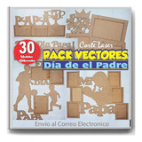 Pack Vectores Día Del Padre Porta Retratos Corte Láser C