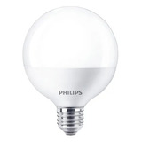 Lampara Led Globo Philips 15w Calida / 13.5w Fria E27 220v Color De La Luz Blanco Frío