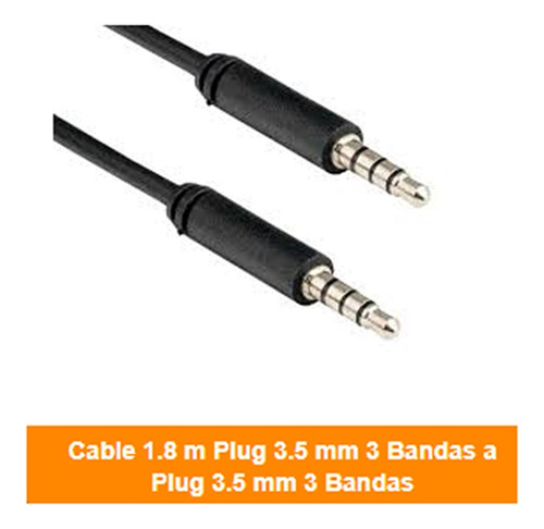 Cable Auxiliar 3.5 Audio Cable 1 Mtr 