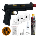 Pistola Airsoft Gbb Green Gás Rossi 1911 Redwings Gold 6mm