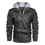 Chaqueta Motera De Corte Ajustado For Hombre Moda Masculina