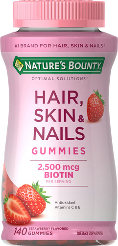 Natures Bounty 140 Gomitas Biotina Cabello,piel Yuñas