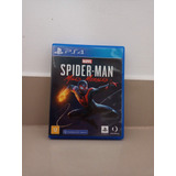 Marvel Spider-man Miles Morales Ps4 Usado Mídia Física