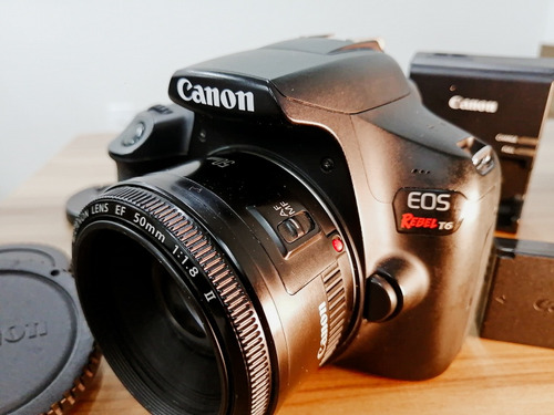 Câmera T6 Canon E Lente 50mm 1.8 Canon  /câmera Com Wi-fi 