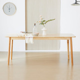 Livinia Aslan Mesa De Comedor Rectangular De Madera De Roble