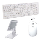 Teclado, Mouse, Suporte Galaxy Tab S6 Lite P615 10,4  Branco