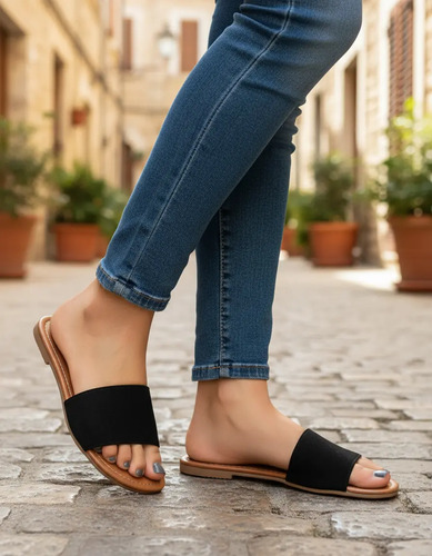 Huarache Dama Tira Durazno Colores Mod 0126