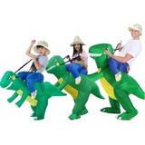 Disfraz Dinosaurio Traje Inflable Montable Jurasico Adulto 