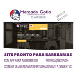 Site Barbearia Com App Notificação Push E Agendamento Online