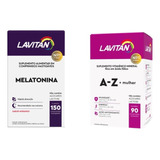 Suplemento Vitaminico A-z Mulher + Melatonina Morang Lavitan