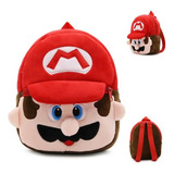 Mochila Infantil Párvulos, De Felpa 23 Cm. Modelo Mario. 