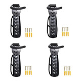 Kit 4 Suportes De Parede Bicicletas Bike Com Gancho Ciclismo Cor Preto