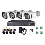 Kit Cctv Con 4 Cámaras De Seguridad Y Dvr 1080p Full Hd