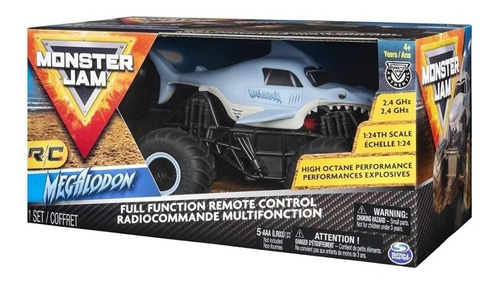 Megalodon Monster Jam Tiburon De Control Remoto 1:24 