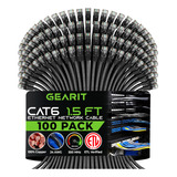 Gearit Cat 6 Cable Ethernet 1.5 Pies 18 Pulgadas (paquete De