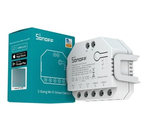 Interruptor Sonoff Dualr3 De 2 Canales Y Medición De Energía