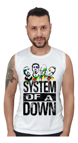 Camiseta Regata Bandas Rock System Of A Down Roupas Homens