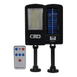 Lampara Led Solar 20w Pared Jardin Exterior Ip65 Control