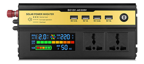 Inversor De Corriente Para Vehículo 4000w Led Digital 12v A