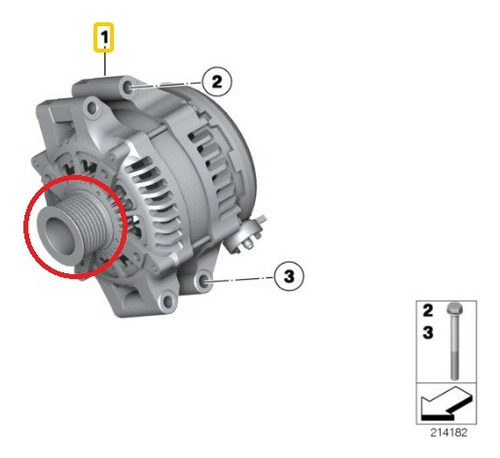 Polea Alternador Para Bmw Serie 1 F20 M135i N55 Foto 7