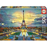 Puzzle Rompecabezas 500 Pzs Educa Torre Eiffel Paris Francia