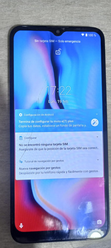  Moto E7 Plus 64 Gb  Azul Mystic 4 Gb Ram