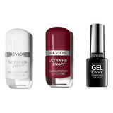 Pack Exclusivo 2 Ultra Hd Snap + Top Coat Gel Envy Revlon