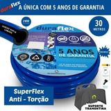 Mangueira De Jardim Flexível 30m Antitorção Completa+suporte