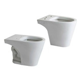 Inodoro Corto Bidet Marina Ferrum Loza Sanitaria P