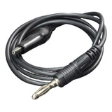 Cable Conector Negro Con Terminal Cabeza De Banana M4 A Caim