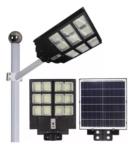 Reflector Calle Led Lámpara Exterior Panel Solar Sensor 200w