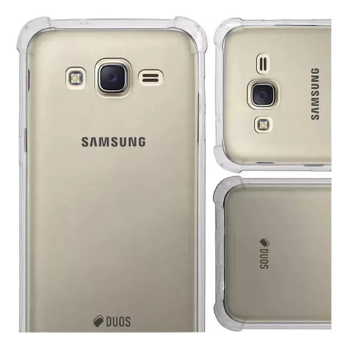 Funda Antigolpes Transparente Para Samsung + Vidrio