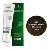  Essensity Color Tinte Cabello + Oil Sin - G  Tono 4-62 Castaño Medio Chocolate Humo