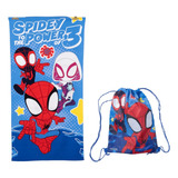 Toallas Infantiles De Playa + Morral 70x140