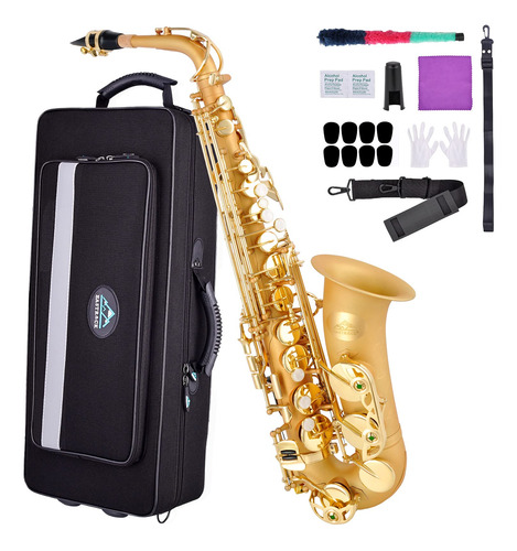Eastrock Kit Completo De Saxofon Alto E Flat Makin Sax Para