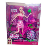 Muñeca  Articulada 30cm Bicicleta Y Rollers  V Crespo