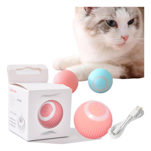 Pelota Inteligente Para Gatos Perros Recargable Usb C