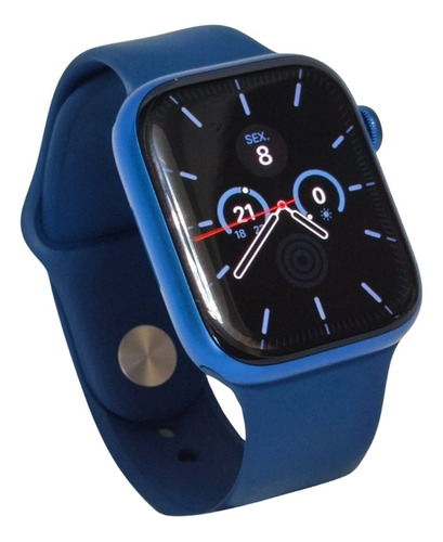 Apple Watch Series 7 45 Mm Gps Azul Usado Relogio Smartwatch