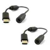 2 Cable Colita De Repuesto Para Control Alambrico Xbox 360