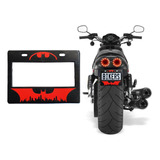 Marco Portaplacas Moto/motoneta Batman Rojo Universal