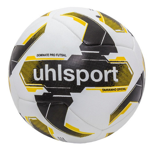 Bola Uhlsport De Futebol Dominate Pro Futsal Unissex - Branc Cor Branco/preto/amarelo
