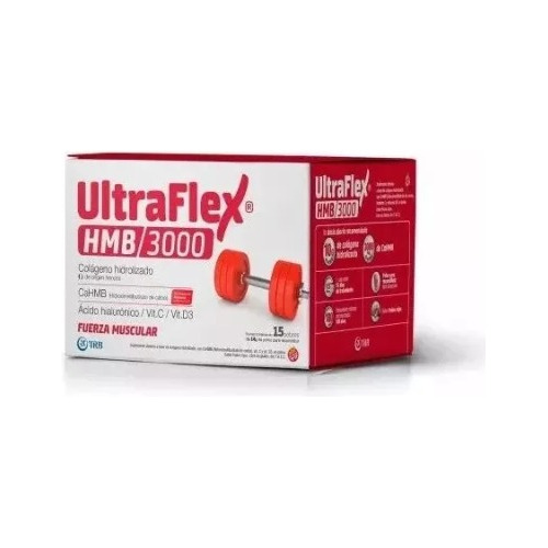 Ultraflex Hmb 3000 Colageno En Polvo 15 Sobres De 14g