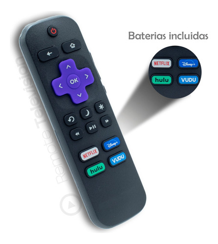 Control Remoto Original Hisense Para Tv Roku 32h4g - Nuevo