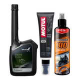 Motul C5  Lubricante Cadenas Kit + Lavado Interno De Motor